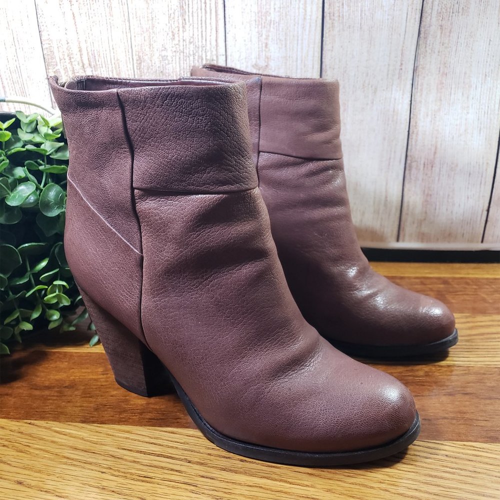 ARTURO CHIANG Women's Size 7 Brown At-Hadley Ankle Boots - Picture 4 of 12